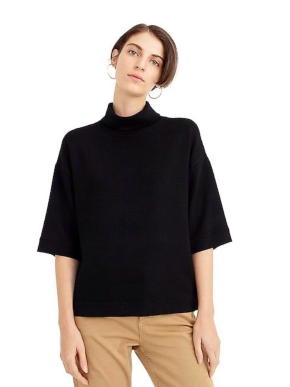 NWT J. Crew 365 Drop Shoulder Top Size L